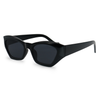 TopFoxx Bright as my Future - Women's Black Cateye Sunglasses Black OS Sunglasses - Tophatter Daily Deals
