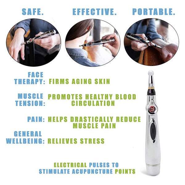 Ultra-Effective Needleless Electric Laser Acupuncture Pen: Experience Holistic Healing Massagers - Tophatter Daily Deals