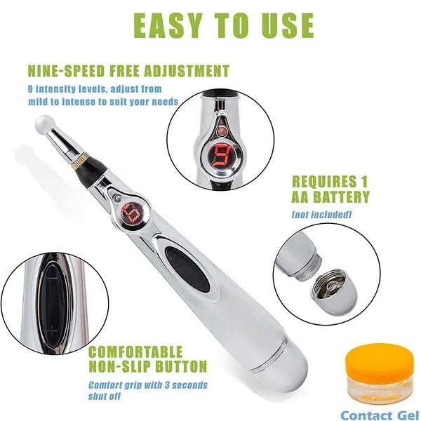 Ultra-Effective Needleless Electric Laser Acupuncture Pen: Experience Holistic Healing Massagers - Tophatter Daily Deals