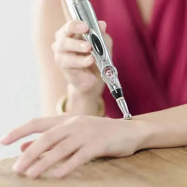 Ultra-Effective Needleless Electric Laser Acupuncture Pen: Experience Holistic Healing Acupuncture Pen Set Massagers - Tophatter Daily Deals