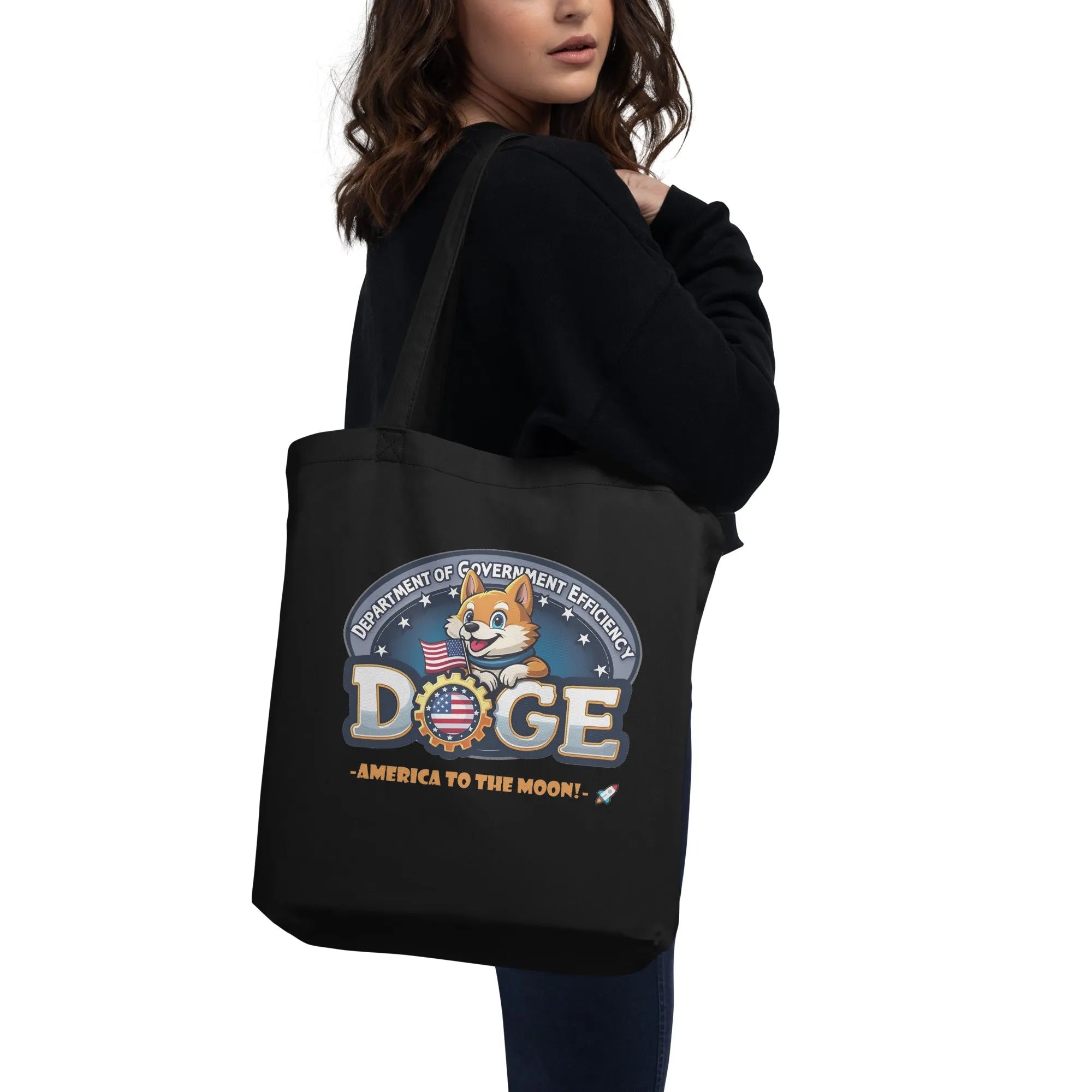 Department Of Government Efficiency Eco Tote Bag Tote Bags - Tophatter Daily Deals