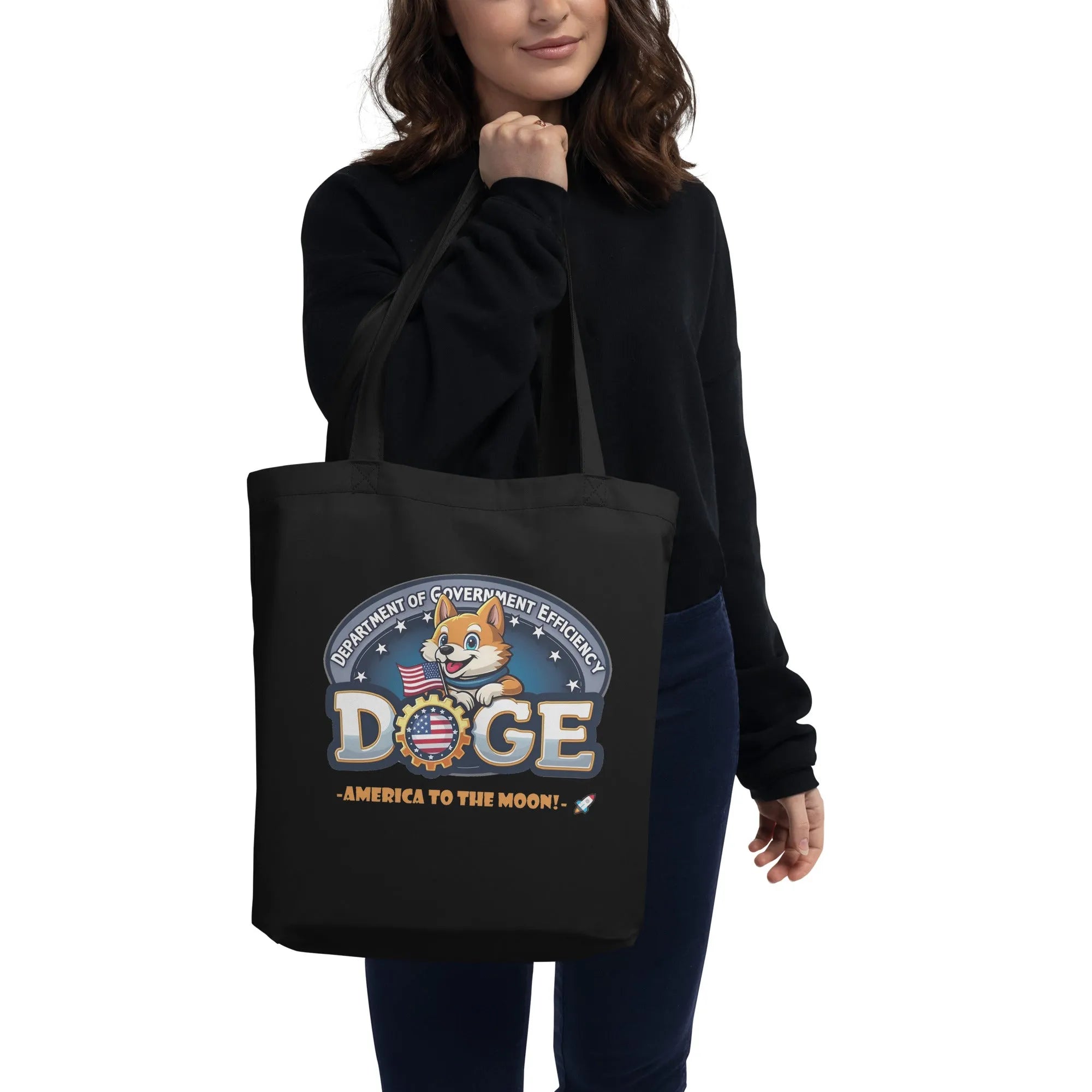 Department Of Government Efficiency Eco Tote Bag Tote Bags - Tophatter Daily Deals