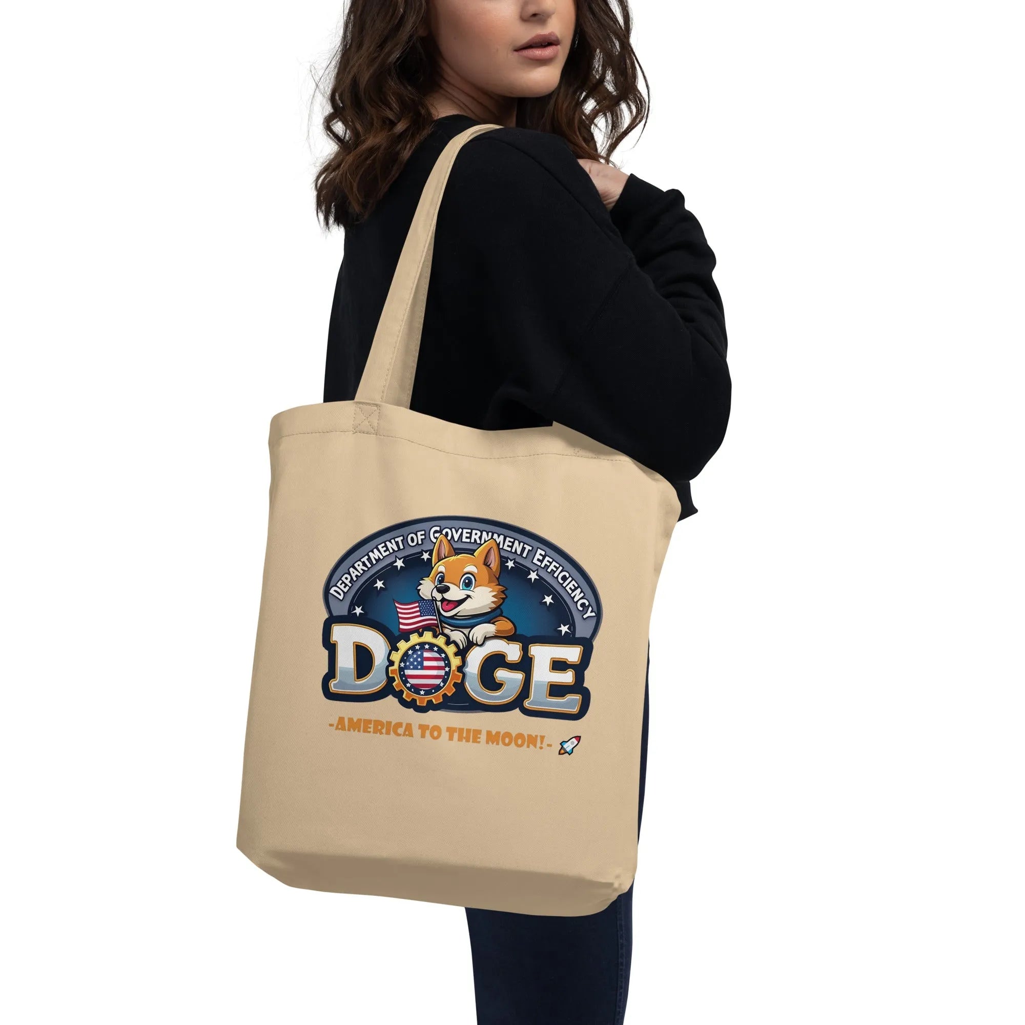 Department Of Government Efficiency Eco Tote Bag Tote Bags - Tophatter Daily Deals