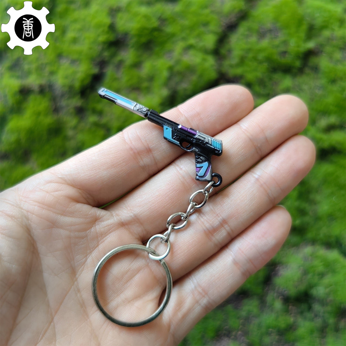 Tiny Topotek Ghost Gun Metal Keychain Keychain - Tophatter Daily Deals