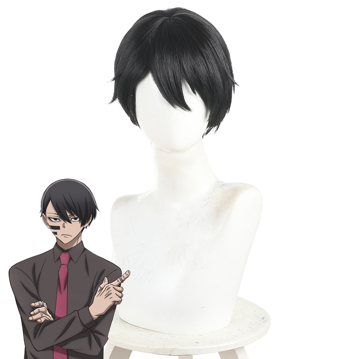 Tougen Anki Naito Mudano Black Cosplay Wig Wig - Tophatter Daily Deals