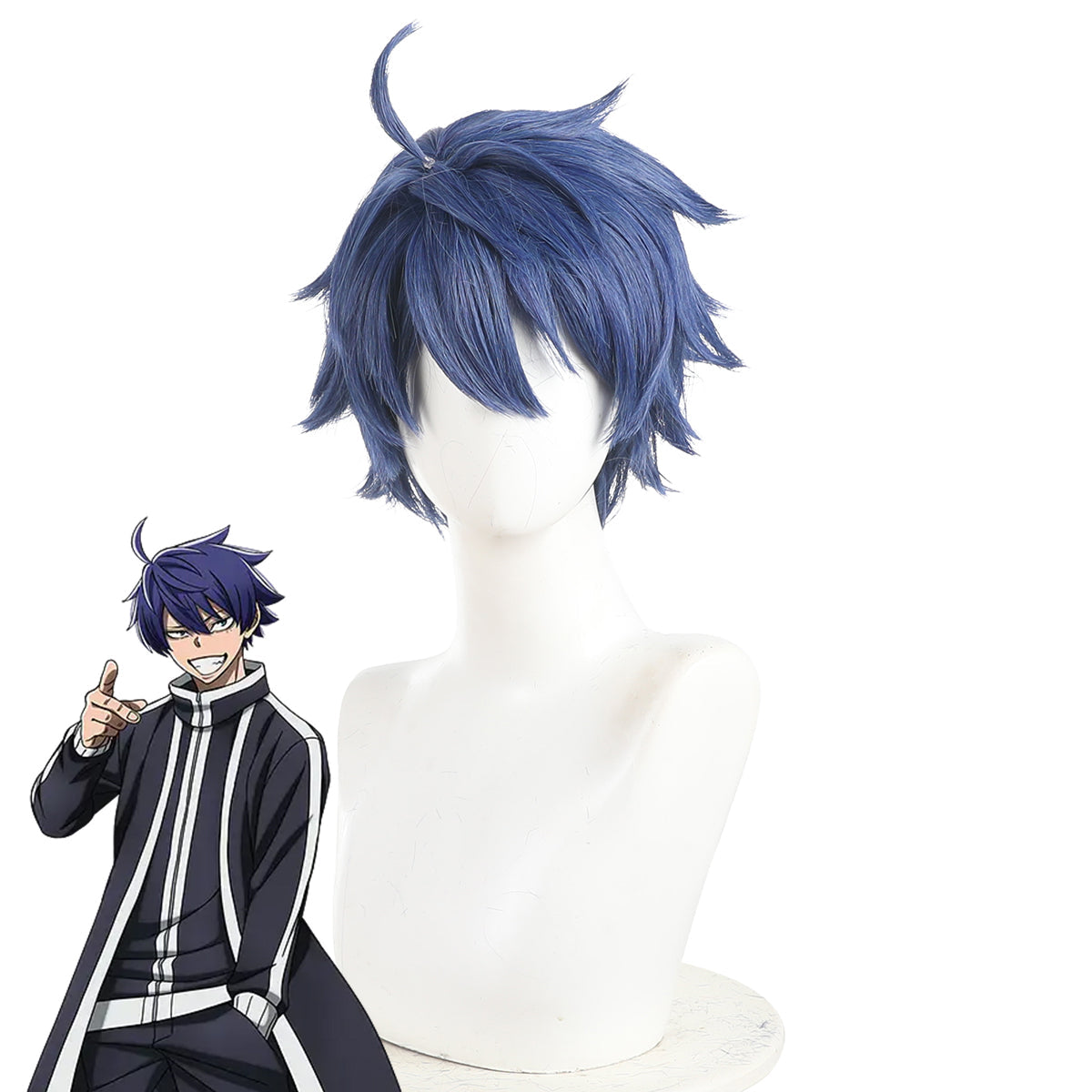 Tougen Anki Shiki Ichinose Blue Cosplay Wig Wig - Tophatter Daily Deals