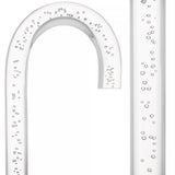 "Bubbles In Ice" - Exquisite Bubblé Elegance: A Translucent Crystal Shaft With Captivating Bubbles Tourist Crook Clear Lucite Walking Canes - Tophatter Daily Deals