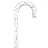 "Bubbles In Ice" - Exquisite Bubblé Elegance: A Translucent Crystal Shaft With Captivating Bubbles Clear Lucite Walking Canes - Tophatter Daily Deals