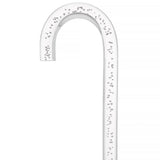 "Bubbles In Ice" - Exquisite Bubblé Elegance: A Translucent Crystal Shaft With Captivating Bubbles Clear Lucite Walking Canes - Tophatter Daily Deals