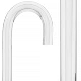 Porcelain In Ice Cane: White Line in Translucent Clear Shaft Clear Lucite Walking Canes - Tophatter Daily Deals