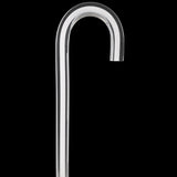 Porcelain In Ice Cane: White Line in Translucent Clear Shaft Tourist Crook Clear Lucite Walking Canes - Tophatter Daily Deals