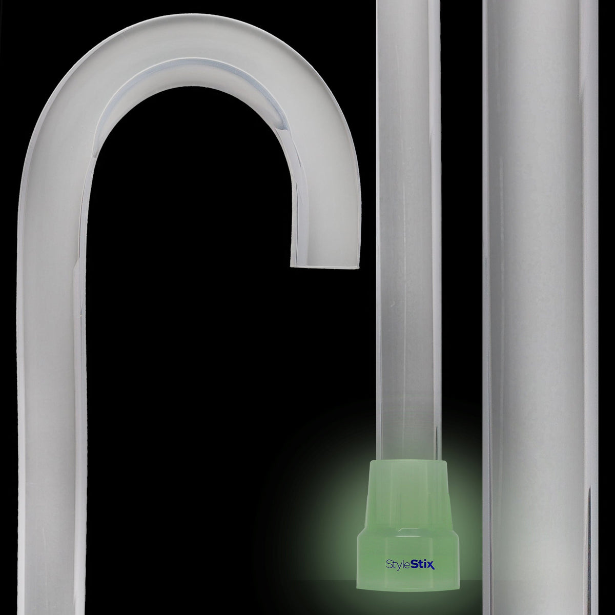 "Crystal Clarity" Cane: Invisible & Translucent Shaft Clear Lucite Walking Canes - Tophatter Daily Deals