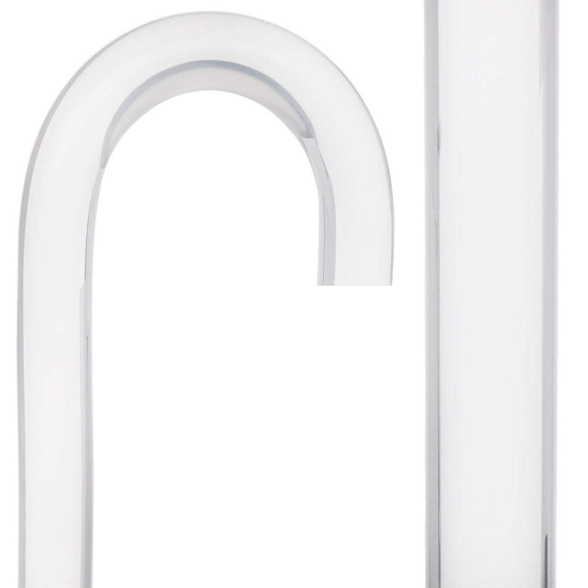 "Crystal Clarity" Cane: Invisible & Translucent Shaft Tourist Crook Clear Lucite Walking Canes - Tophatter Daily Deals