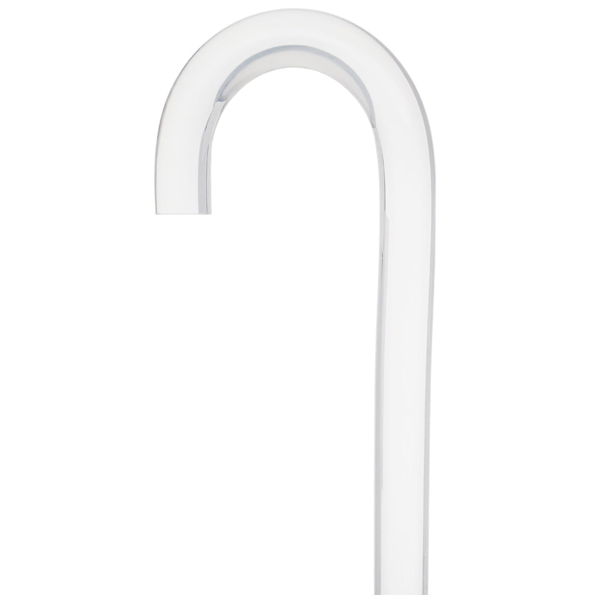 "Crystal Clarity" Cane: Invisible & Translucent Shaft Clear Lucite Walking Canes - Tophatter Daily Deals
