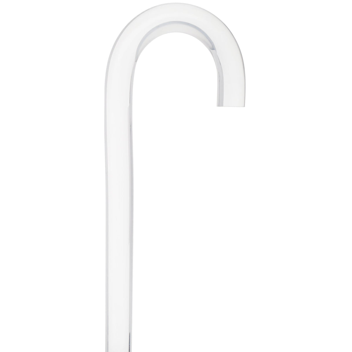 "Crystal Clarity" Cane: Invisible & Translucent Shaft Clear Lucite Walking Canes - Tophatter Daily Deals