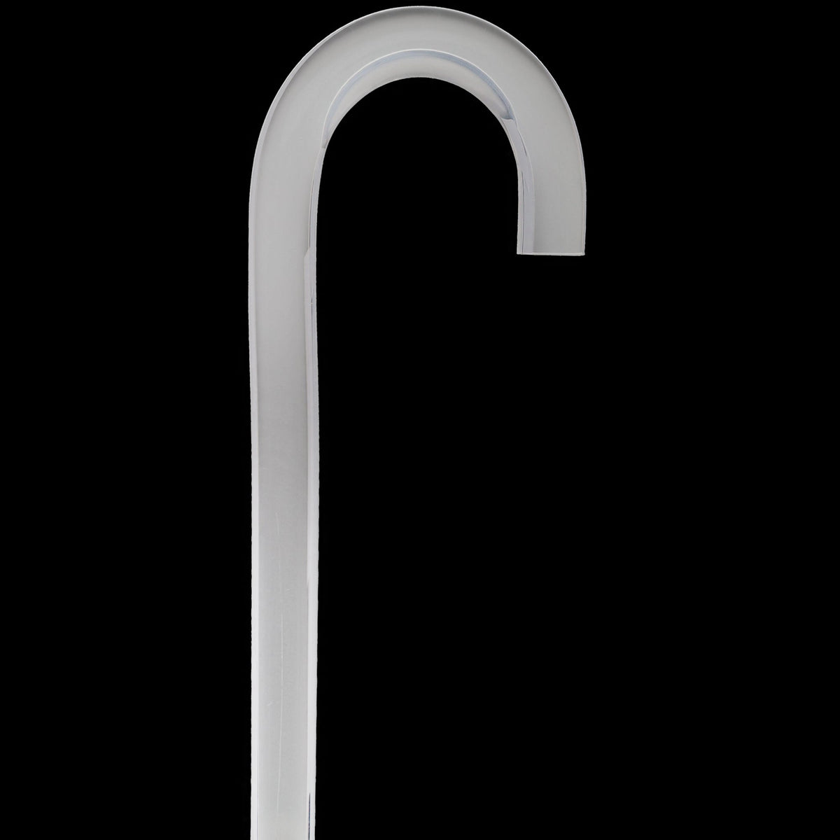 "Crystal Clarity" Cane: Invisible & Translucent Shaft Clear Lucite Walking Canes - Tophatter Daily Deals