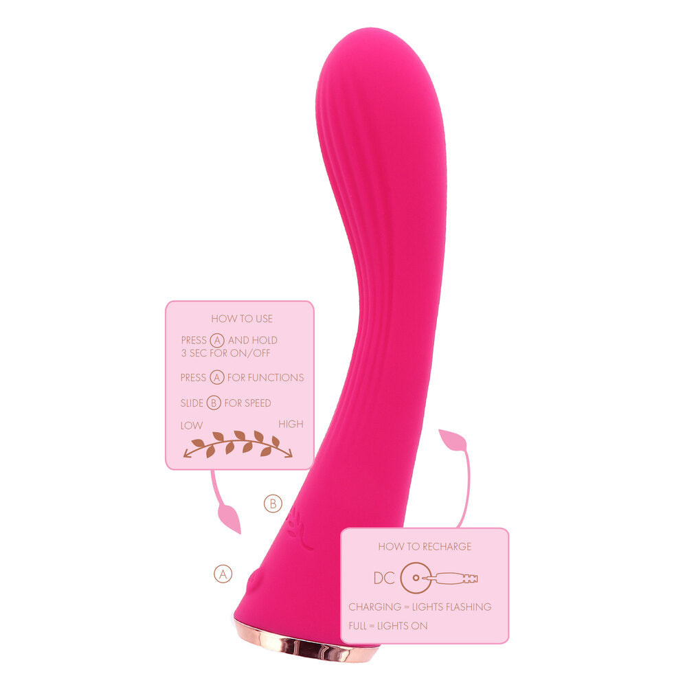 ToyJoy Ivy Rose Silicone Vibrator 7 Inch Splash Proof > Vibrators > Standard Vibrators - Tophatter Daily Deals