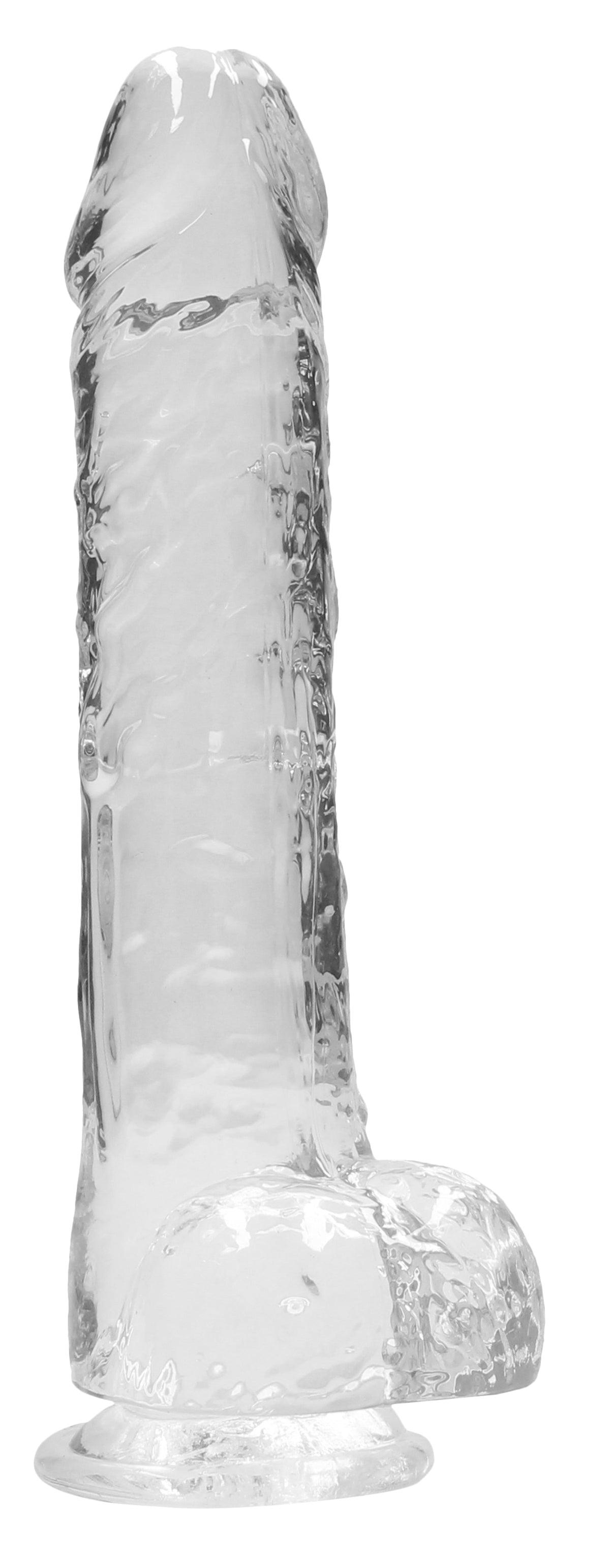 RealRock Crystal Clear 9 Inch Realistic Dildo With Balls – Body-Safe Dildo > Dildos > Realistic Dildos - Tophatter Daily Deals