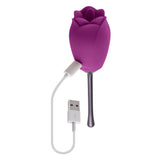 Playboy Pleasure PETAL Vibrator with Tongue-Flicking Head > Sex Toys For Ladies > Rose Stimulators - Tophatter Daily Deals