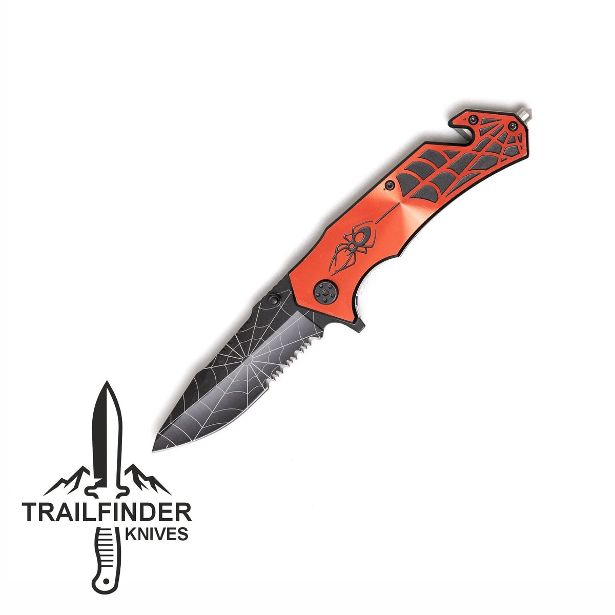 Trailfinder Spider Folding Knife Folding Knife - Tophatter Daily Deals
