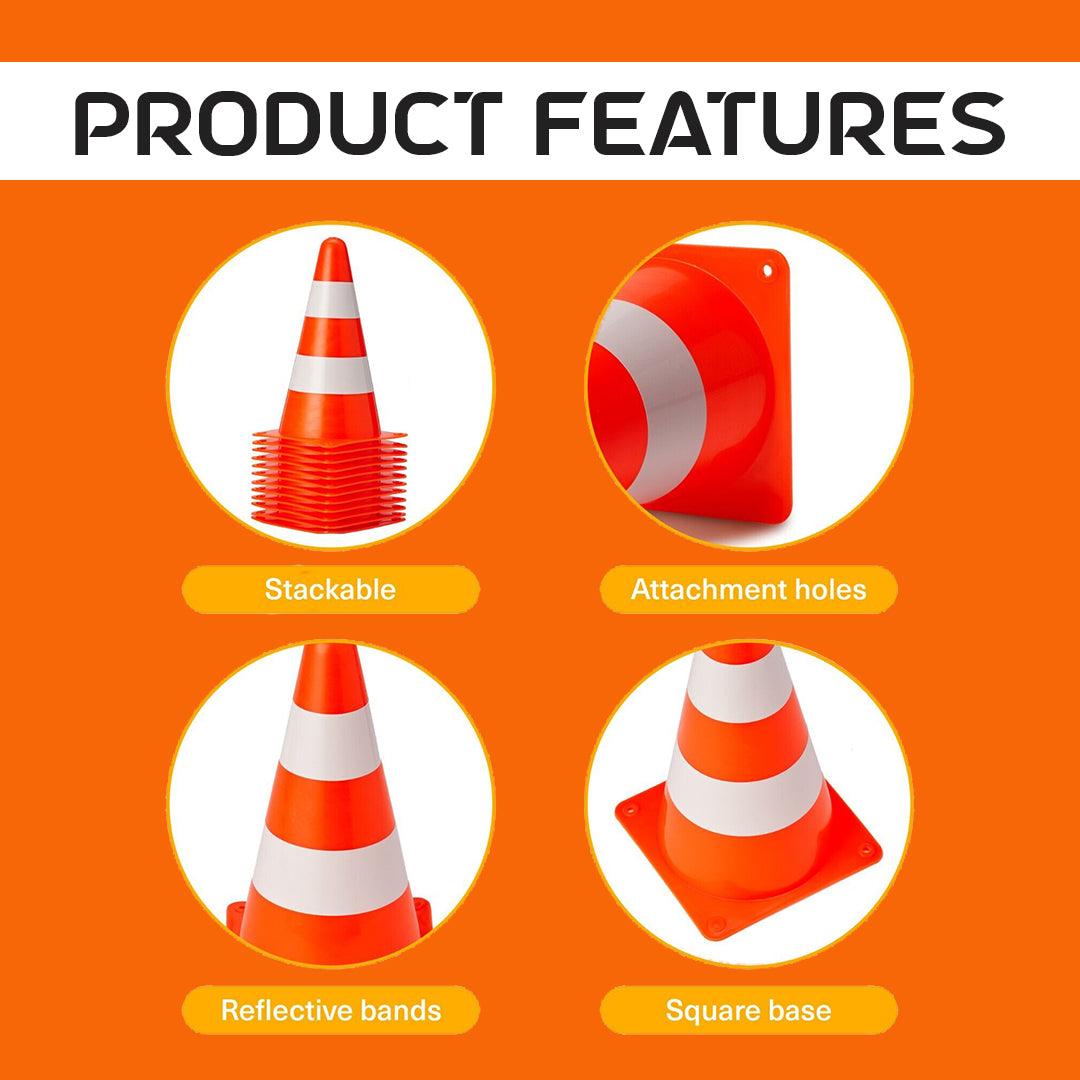 Training Cones Football - 12pcs Orange & White Training Cones Markers Agility Sports Football Soccer Sports & Outdoor - Tophatter Daily Deals