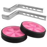 Kids Bike Training Wheels - Child Kids Bicycle Bike Cycle Universal Training Wheels Stabilisers 12-20" Inch Pink Cycling - Tophatter Daily Deals