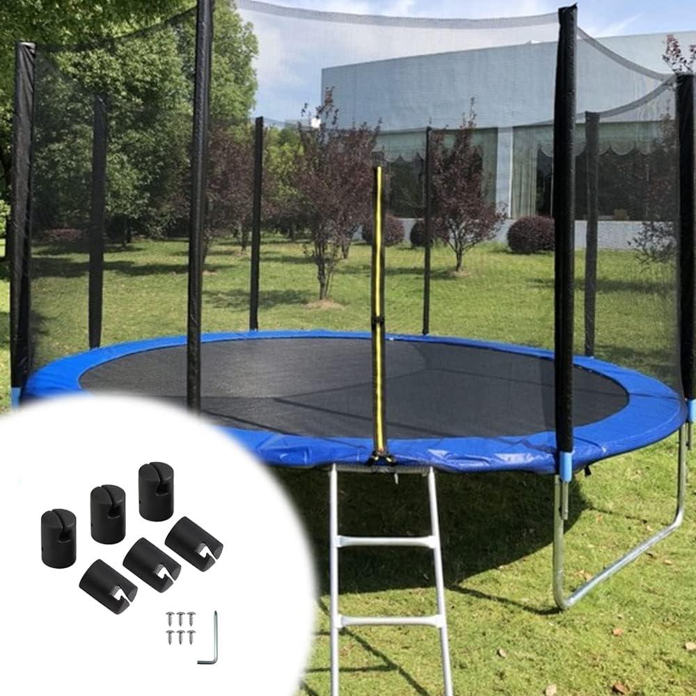 Trampoline Spare Parts UK - Trampoline Enclosure Pole Universal Plastic Cap Top Ring Outdoor Recreation - Tophatter Daily Deals