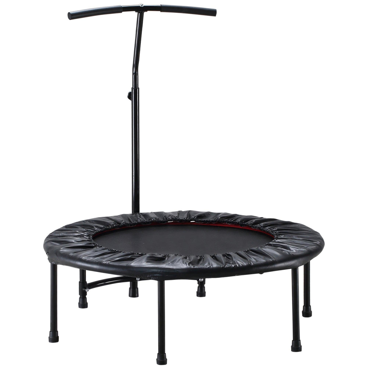 Mini Trampoline With Handle - 40'' Mini Trampoline, Rebounder Jumper w/ Handle Fitness - Tophatter Daily Deals