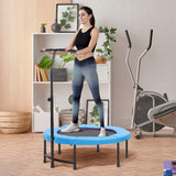 Mini Trampoline With Handle - 40'' Mini Trampoline, Rebounder Jumper w/ Handle Fitness - Tophatter Daily Deals