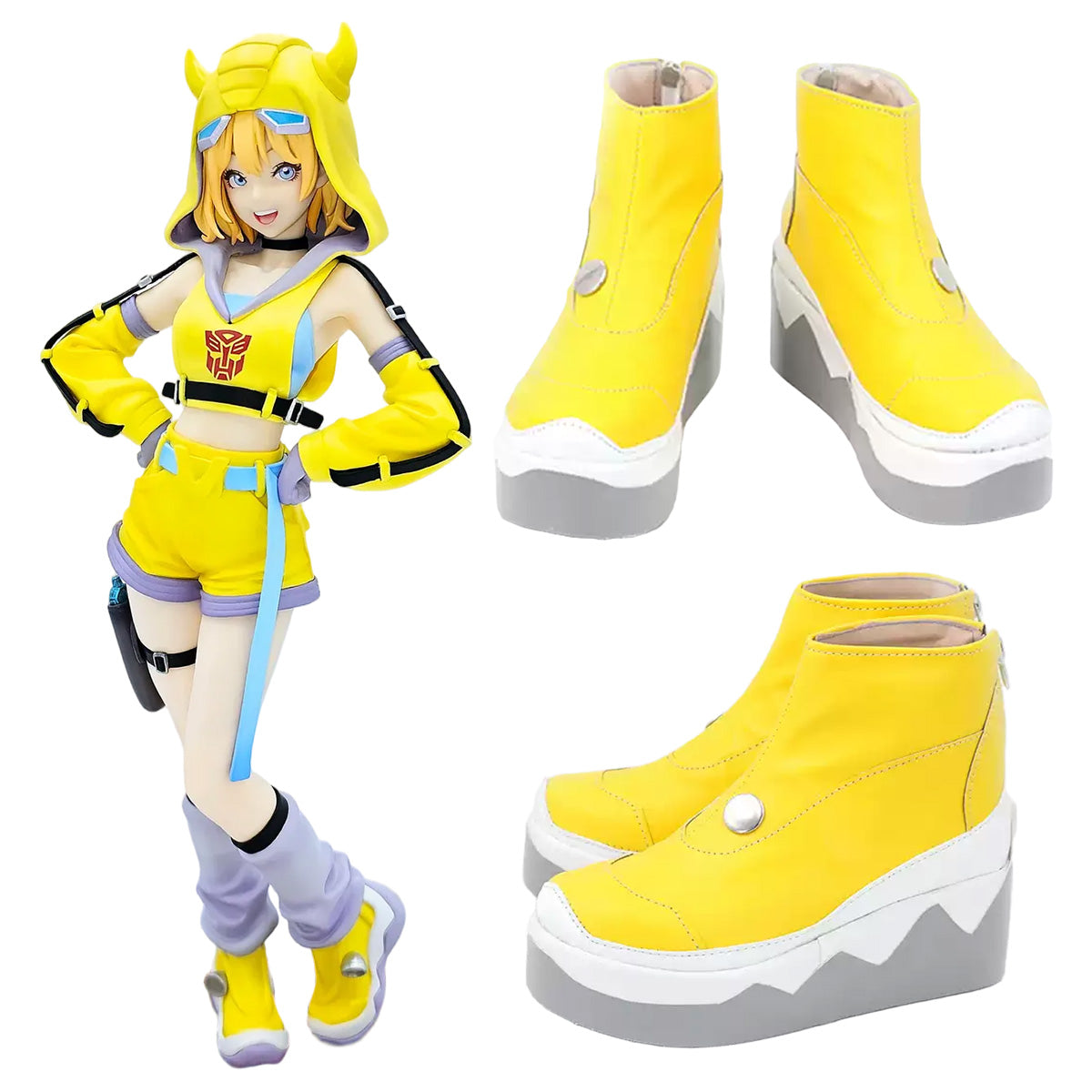 Transformers Female Bumblebee Yellow Cosplay Shoes Shoes/Boots - Tophatter Daily Deals