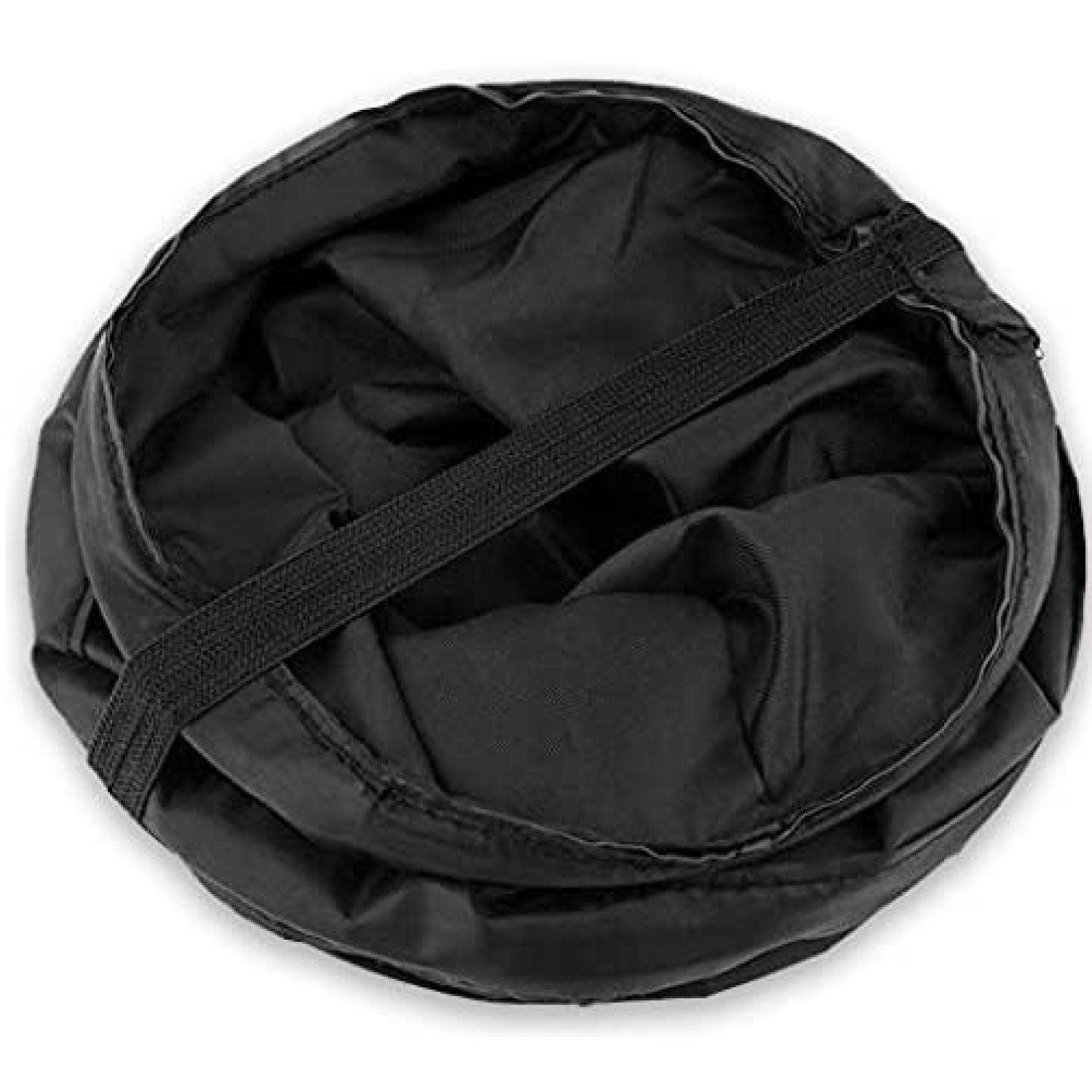 Mini Car Bin - Pop Up Black Storage Dustbin Foldable Travel Mini Rubbish Waste Basket Exercise & Fitness - Tophatter Daily Deals