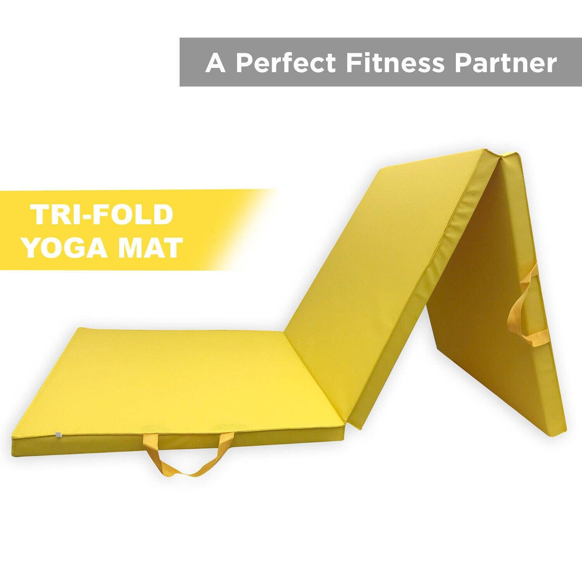 Fold Up Gym Mat - 2" Thick Mat Gymnastic Training Workout Non Slip Yoga Gym Exercise & Fitness - Tophatter Daily Deals