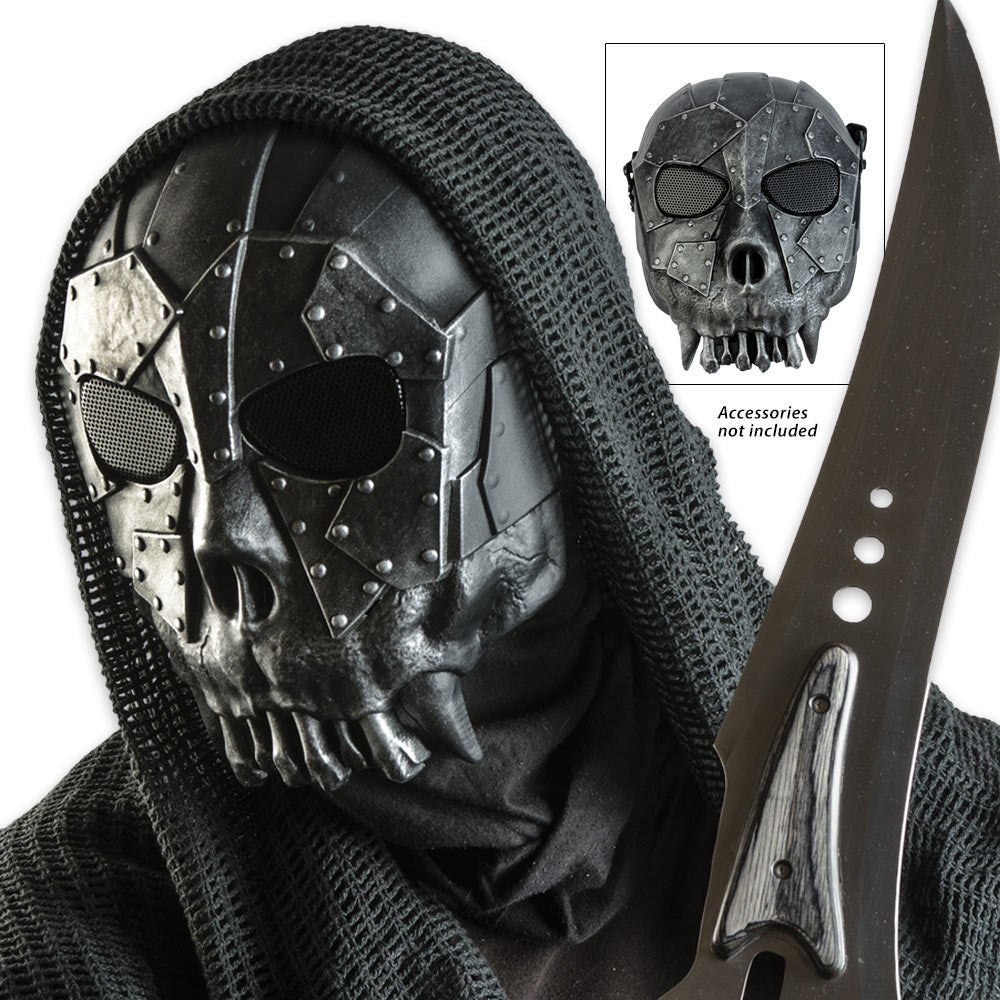 Tribal Skeleton Full Face Mask Airsoft Wargames Protection Face Mask - Tophatter Daily Deals