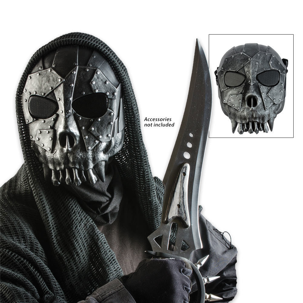 Tribal Skeleton Full Face Mask Airsoft Wargames Protection Face Mask - Tophatter Daily Deals