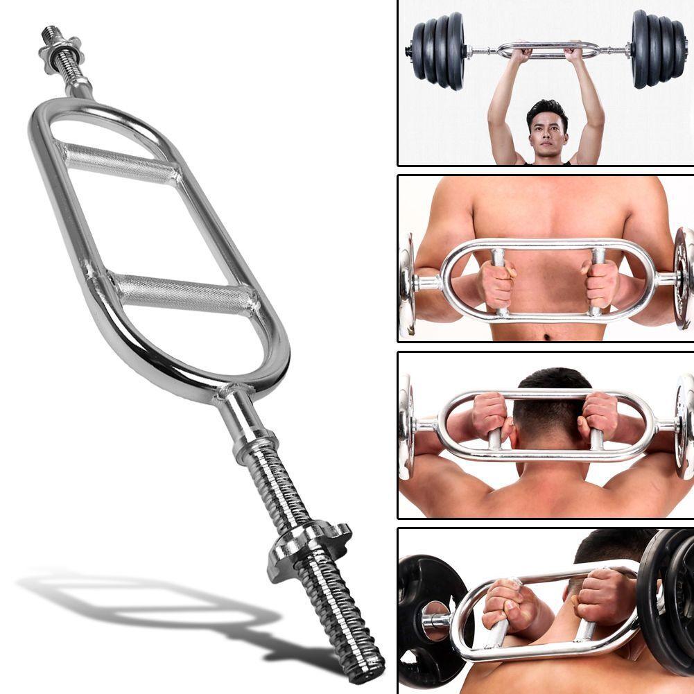 Hammer Curls Bar - Weight Lifting Tricep Bar Spinlock Fitness Grip Bicep Hammer Curl Dumbbells Exercise & Fitness - Tophatter Daily Deals