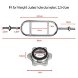 Hammer Curls Bar - Weight Lifting Tricep Bar Spinlock Fitness Grip Bicep Hammer Curl Dumbbells Exercise & Fitness - Tophatter Daily Deals