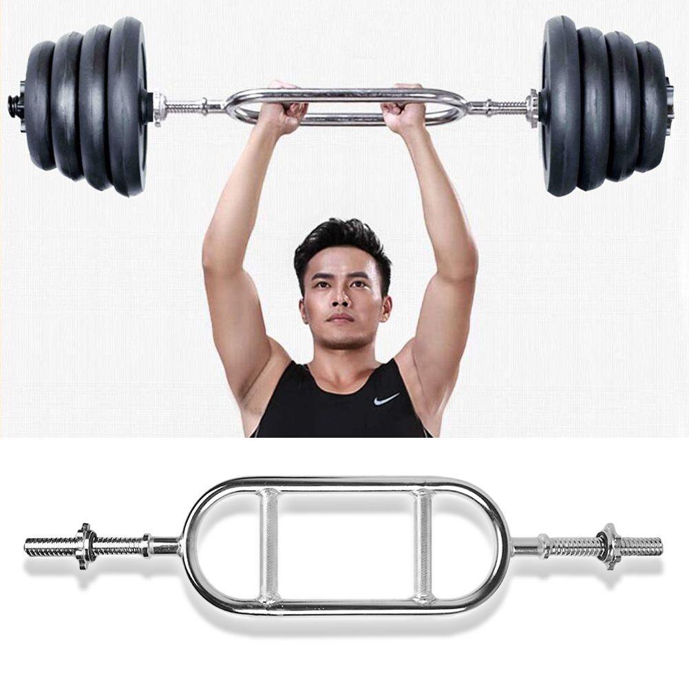 Hammer Curls Bar - Weight Lifting Tricep Bar Spinlock Fitness Grip Bicep Hammer Curl Dumbbells Exercise & Fitness - Tophatter Daily Deals