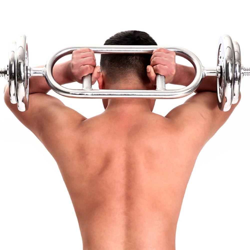 Hammer Curls Bar - Weight Lifting Tricep Bar Spinlock Fitness Grip Bicep Hammer Curl Dumbbells Exercise & Fitness - Tophatter Daily Deals