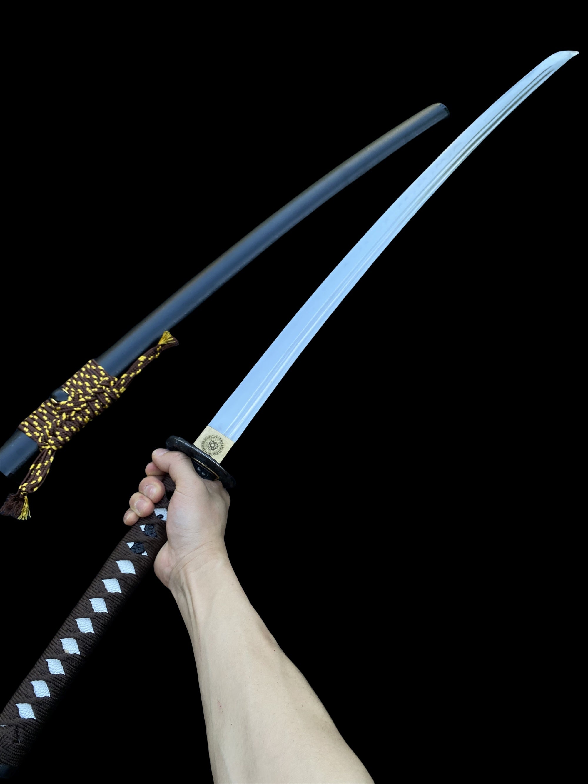 Traditional Forged Katana-Monkey Stealing Peaches - Tophatter Daily Deals