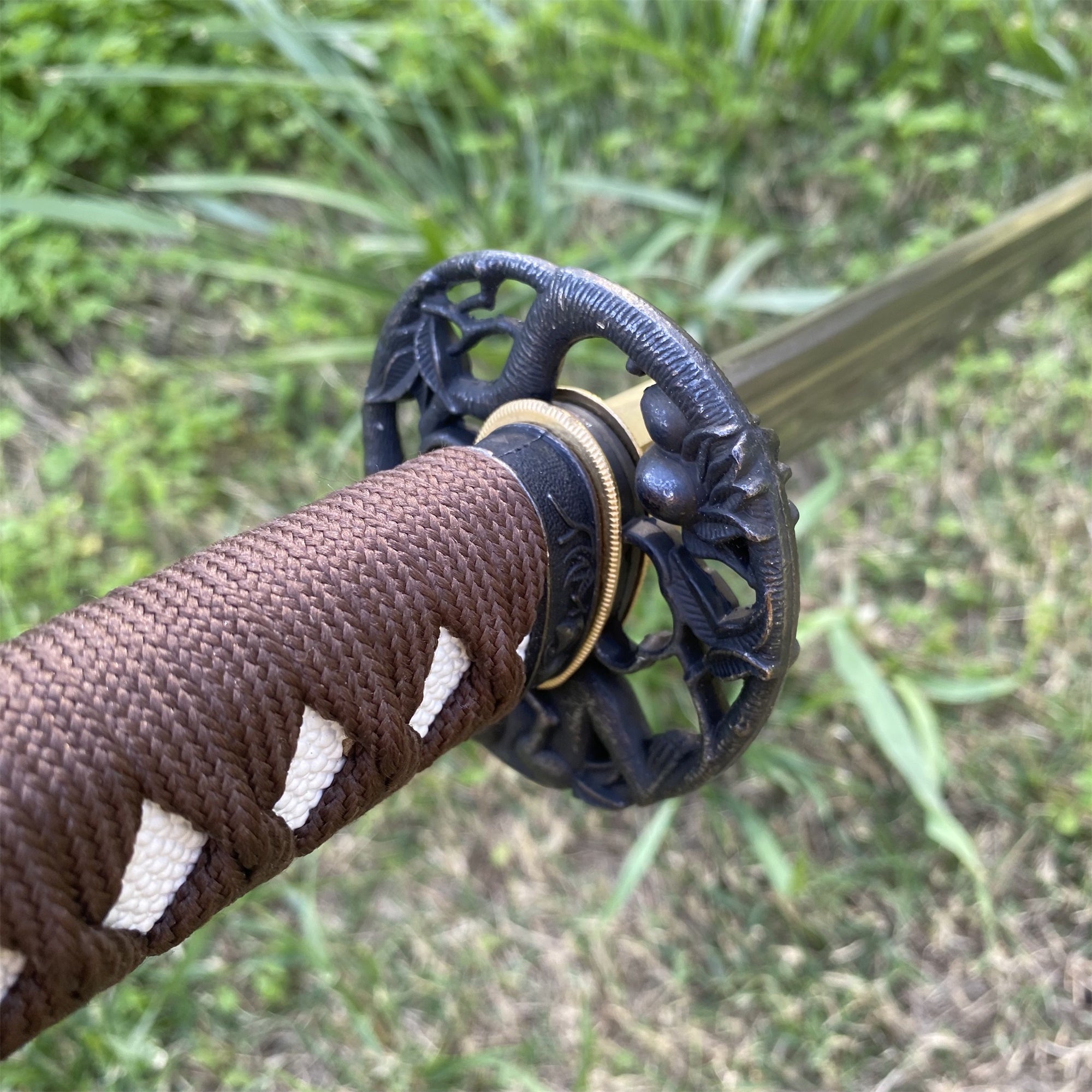 Traditional Forged Katana-Monkey Stealing Peaches - Tophatter Daily Deals