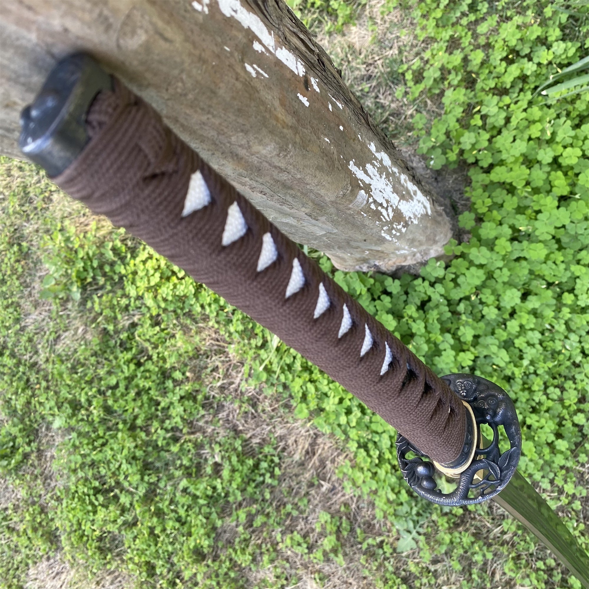 Traditional Forged Katana-Monkey Stealing Peaches - Tophatter Daily Deals