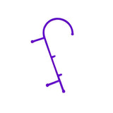 Trigger Point Massage Stick - Hook Body Muscle Relief Back Deep Massage Tool Purple Exercise & Fitness Equipment Manuals - Tophatter Daily Deals