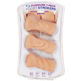 Trio Stroker Masturbator Kit – Compact Flesh, Ass, and Mouth Textures Male Masturbator > Sex Toys For Men > Masturbators > Manual - Tophatter Daily Deals