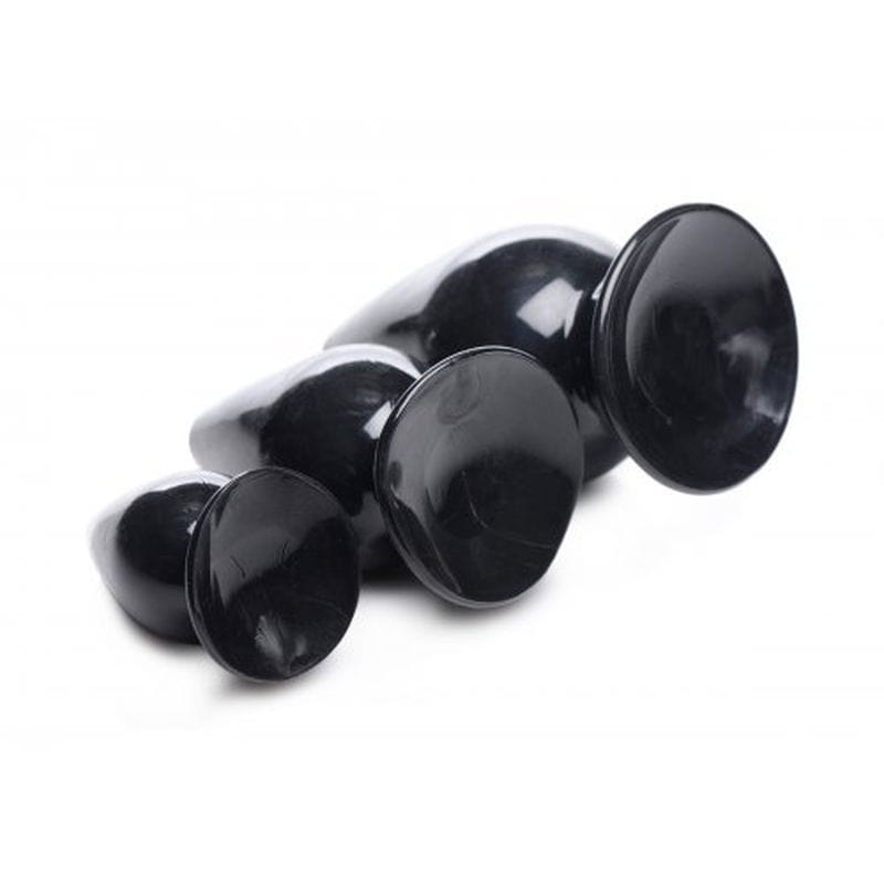 Triple Cones 3 Piece Anal Plug Set in Black > Anal Range > Butt Plug Kits - Tophatter Daily Deals