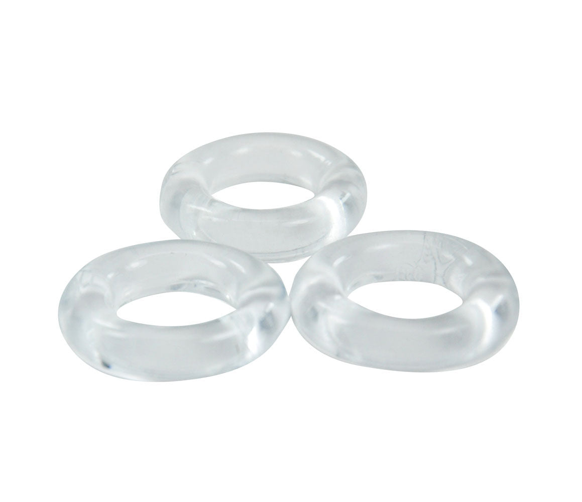 Super Stretch Clear Cockring Combo Set for Longer Performance > Cock Ring > Sets - Tophatter Daily Deals