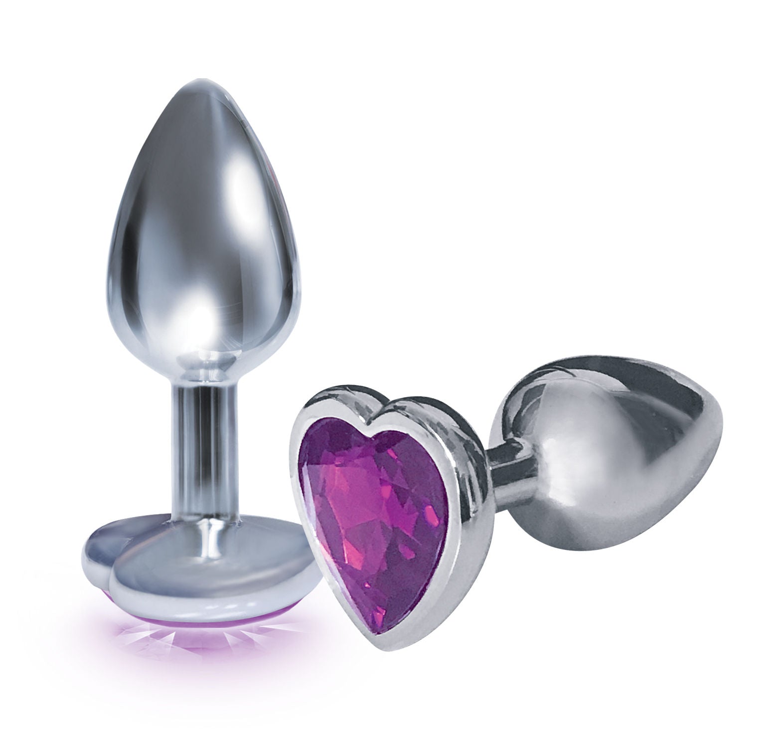 The 9's Silver Starter (Violet) – Stainless Steel Butt Plug > Anal Range > Jewel Butt Plugs - Tophatter Daily Deals