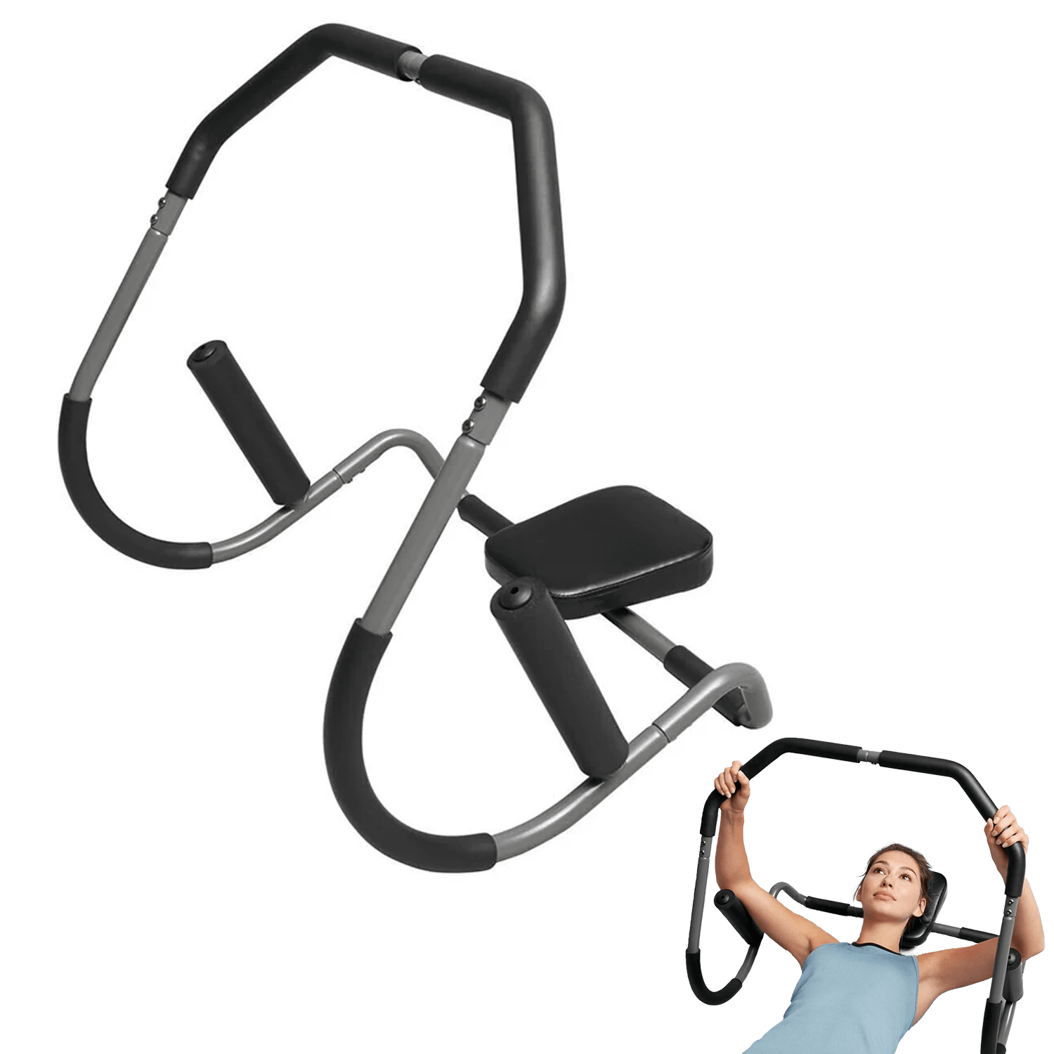 Tummy Toner Machine - Crivit Abdominal Trainer Ab Trimmer Exerciser Stomach Muscles Toner & Guides Exercise & Fitness - Tophatter Daily Deals