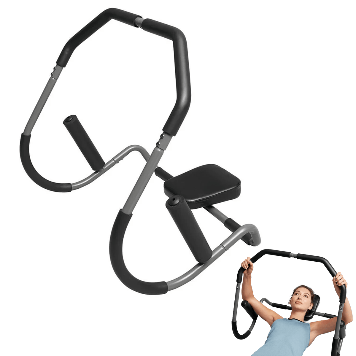 Tummy Toner Machine - Crivit Abdominal Trainer Ab Trimmer Exerciser Stomach Muscles Toner & Guides Exercise & Fitness - Tophatter Daily Deals