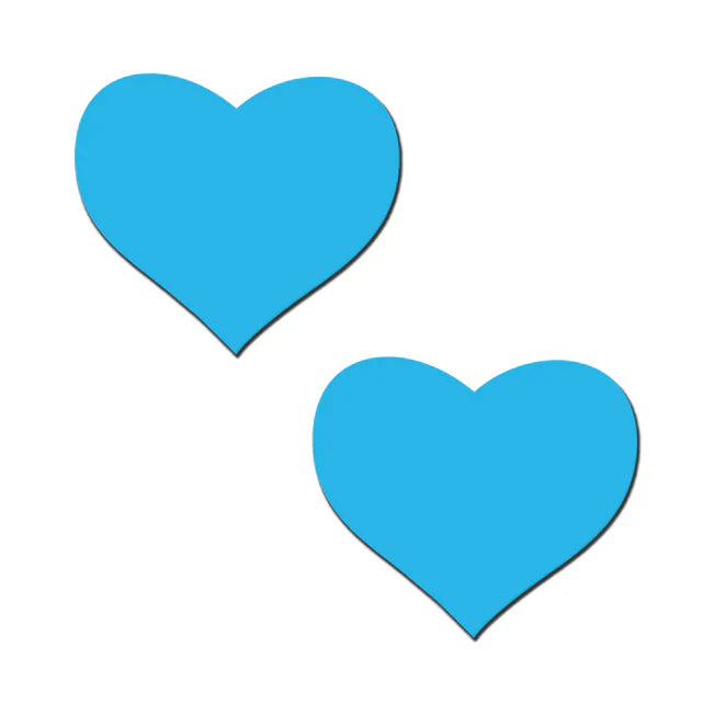 Neon Turquoise Glow In The Dark Heart Pasties - Tophatter Daily Deals