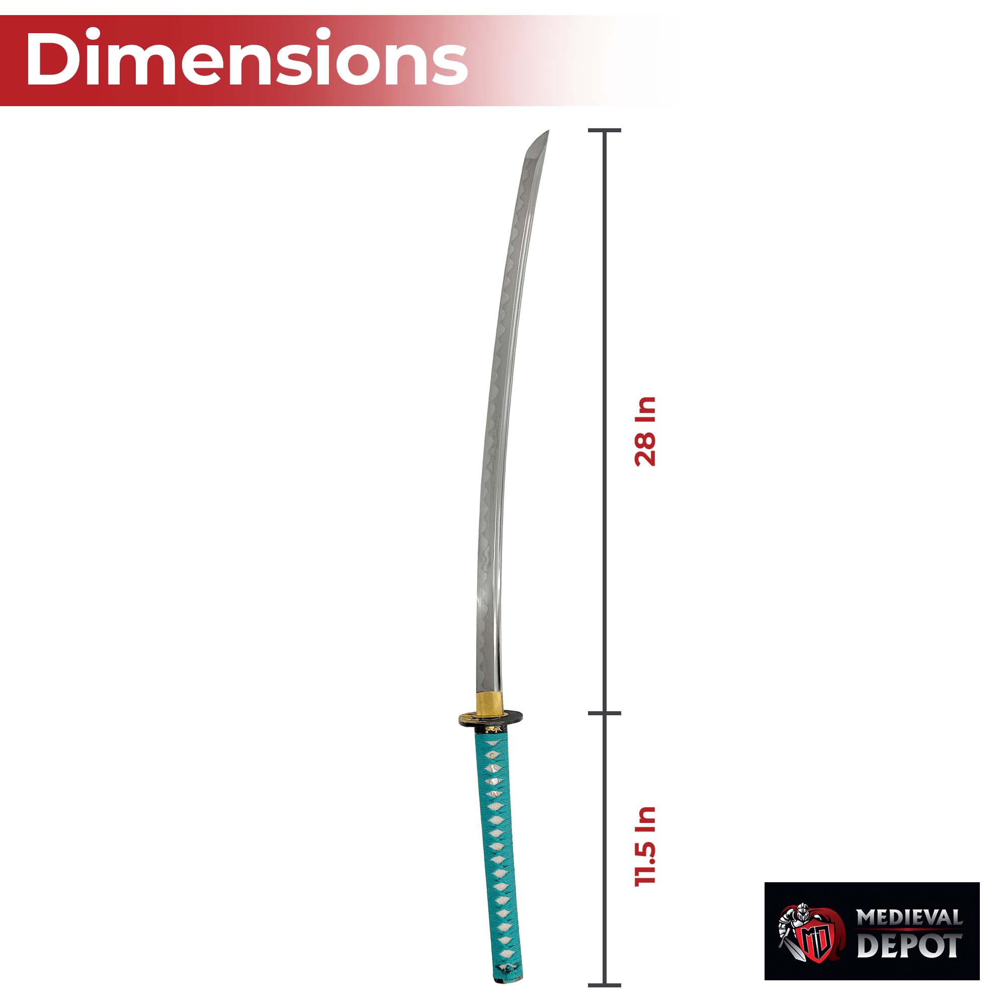 Turtle Guardian 1060 Damascus Steel Handmade Katana Swords - Tophatter Daily Deals